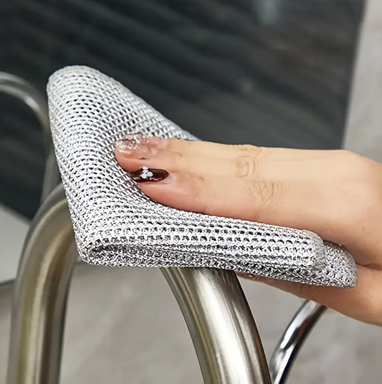 Double-sided Kitchen Oilproof Double-layer Cleaning Scouring Pad