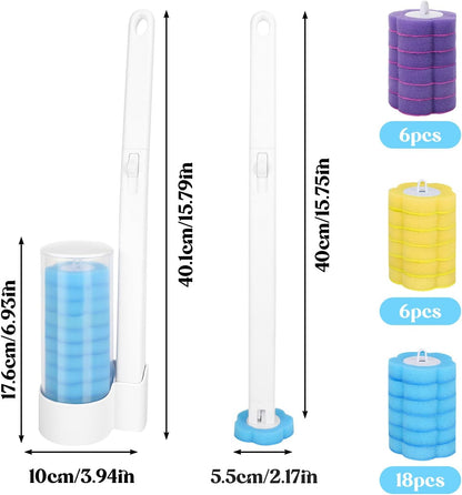 Disposable Toilet Brush Set