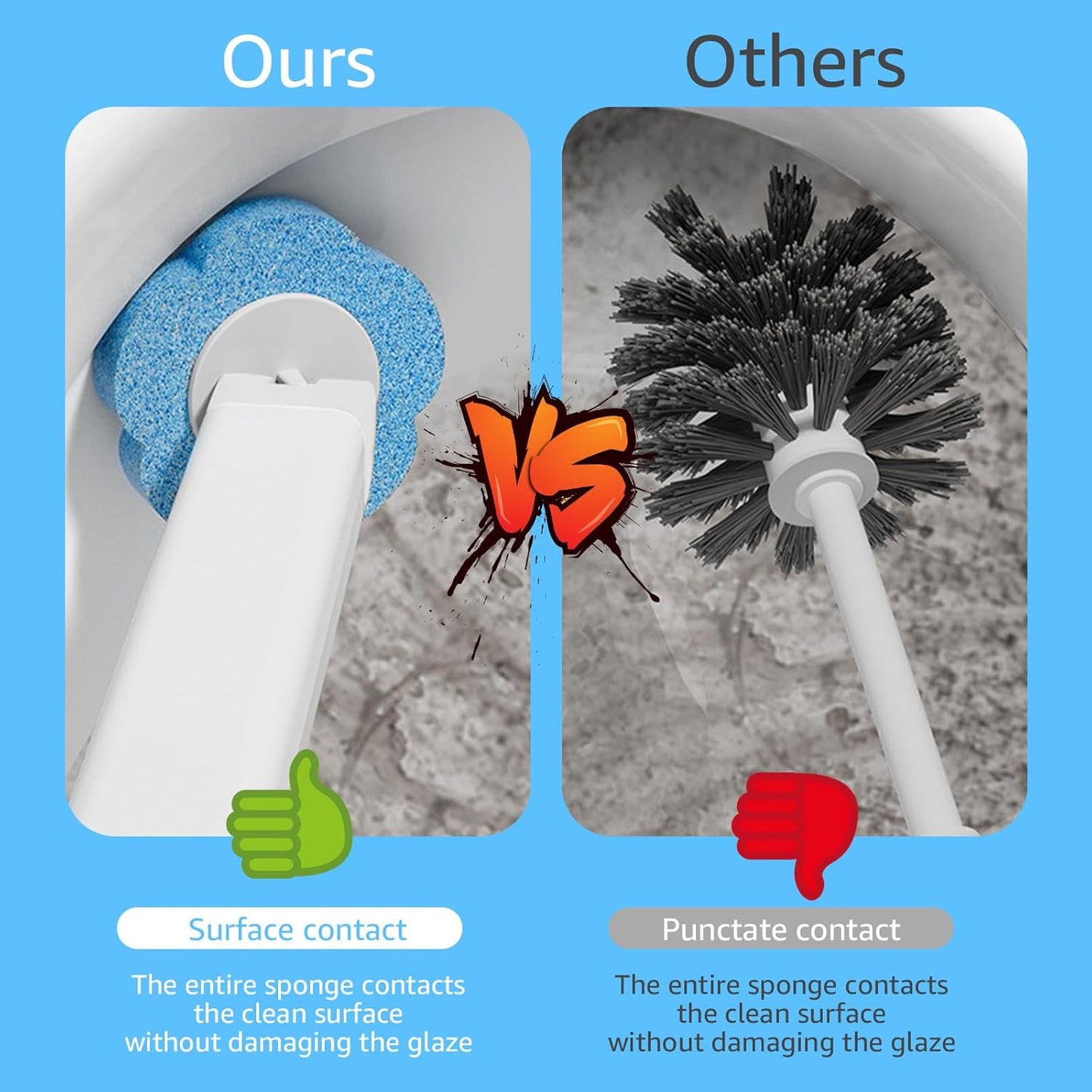 Disposable Toilet Brush Set