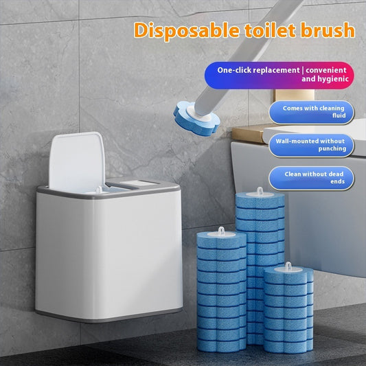 Disposable Toilet Brush Set Household Bathroom Without Dead Angle