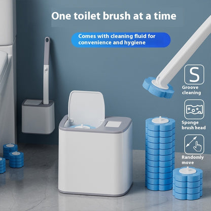 Disposable Toilet Brush Set Household Bathroom Without Dead Angle